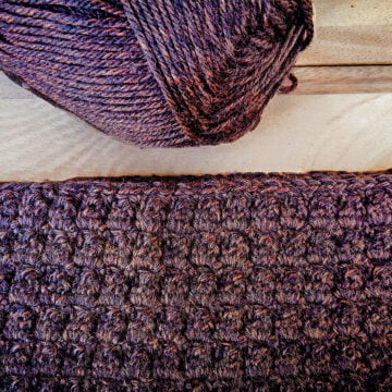 Crochet Cluster Rows Scarf Pattern