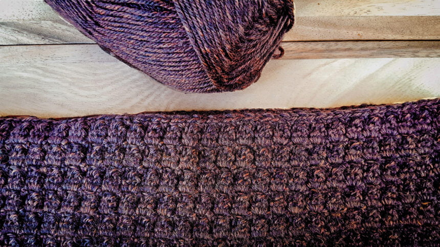 Crochet Cluster Rows Scarf Pattern