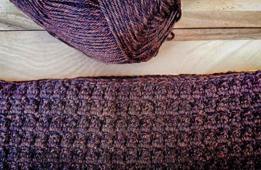 Crochet Cluster Rows Scarf Pattern