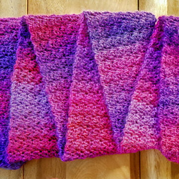 Crochet Field Scarf Pattern