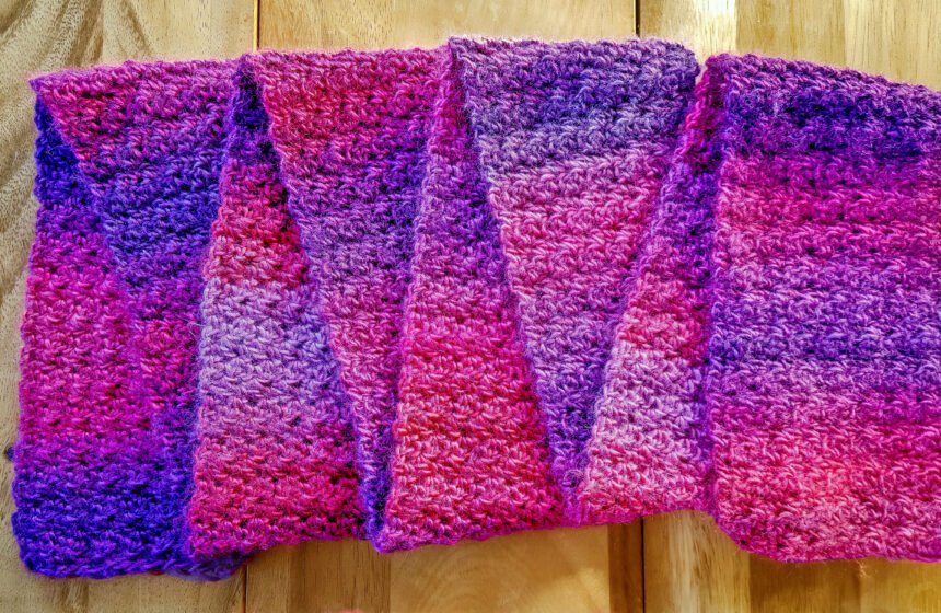 Crochet Field Scarf Pattern