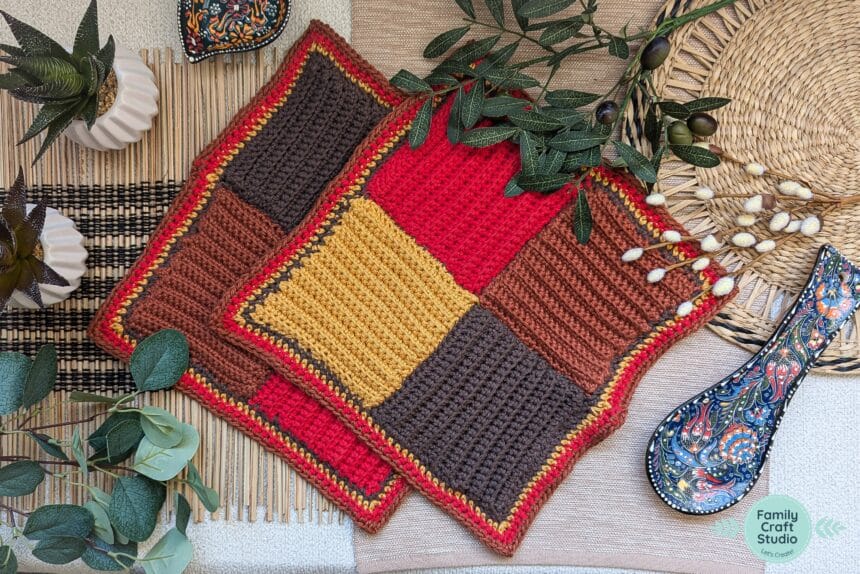 Crochet Boxy Potholder Pattern